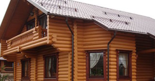 Строительство дома из оцилиндрованного бревна в мирном - от 133185 рублей