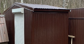 Сарай из металлопрофиля в мирном для дачи от Строй-Мир от 40980 рублей